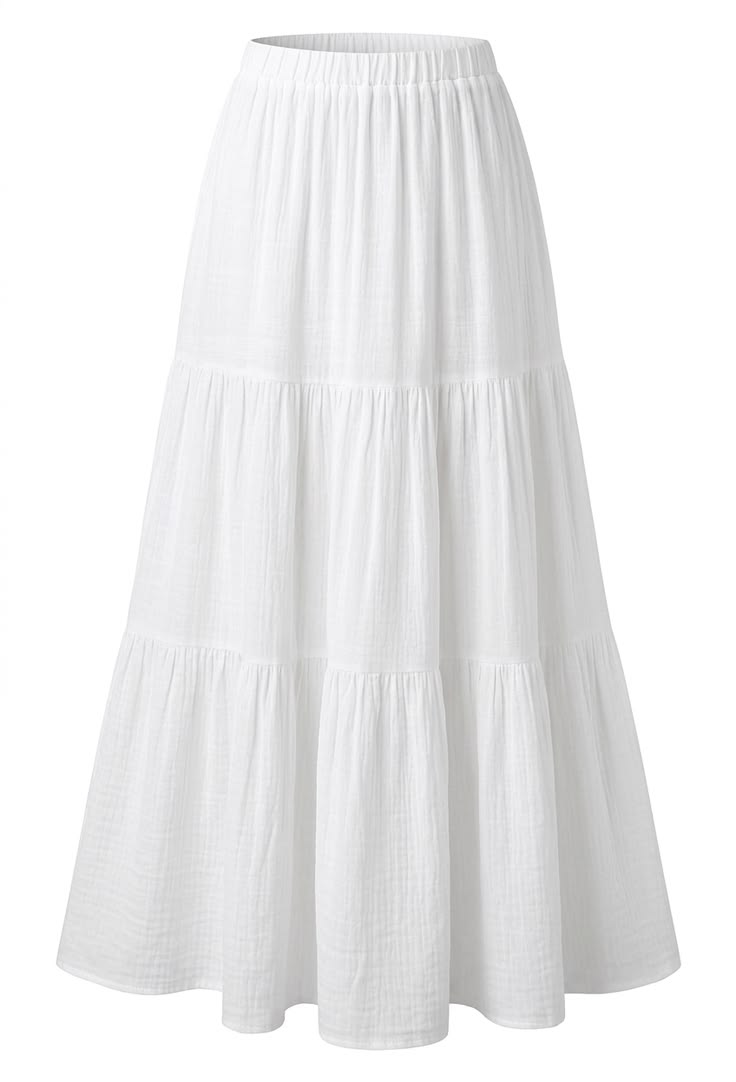 Tiered Maxi Skirt